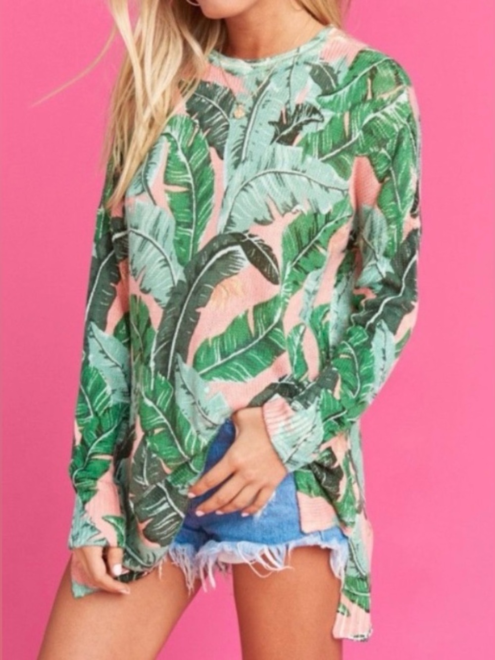 show me your mumu x barbie bonfire sweater size XL Resortwear like new